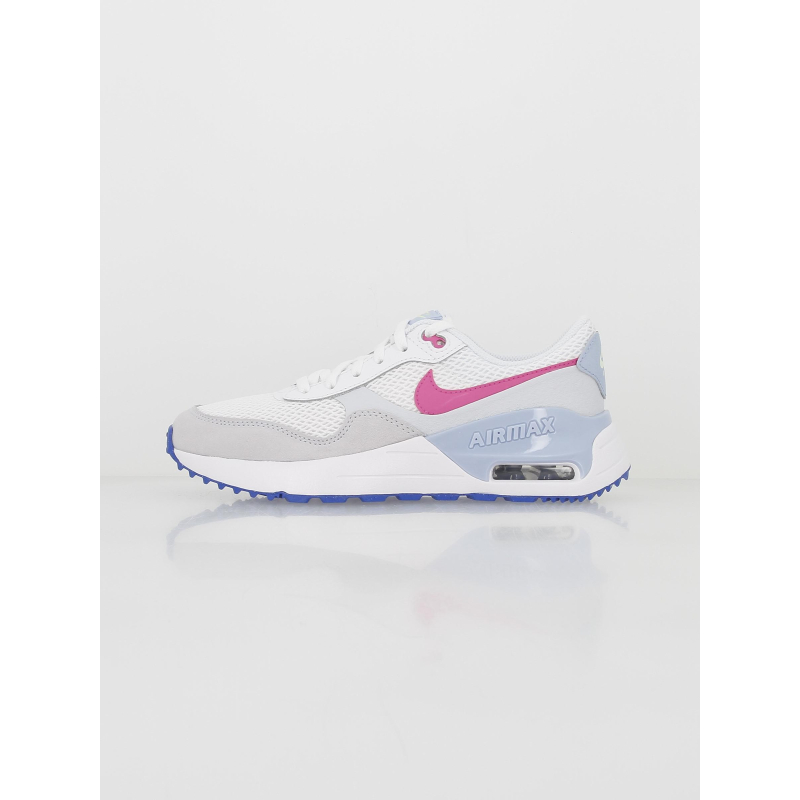 Air max baskets system gs blanc rose enfant - Nike