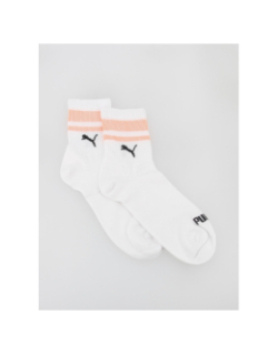 Pack 2 paires de chaussettes mi-hautes new heritage blanc - Puma