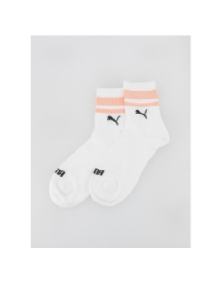 Pack 2 paires de chaussettes mi-hautes new heritage blanc - Puma