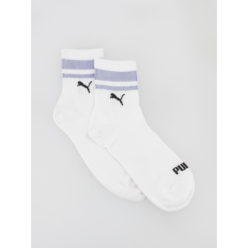 Pack 2 paires de chaussettes mi-hautes new heritage blanc - Puma