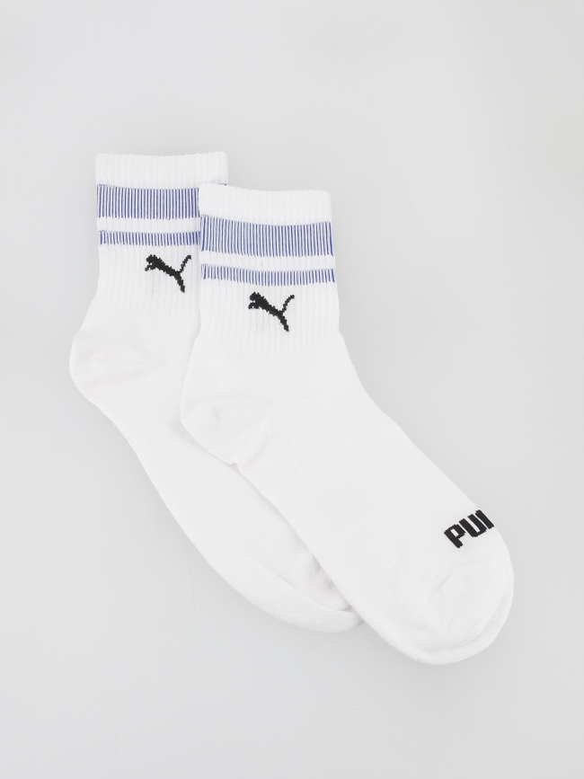 Pack 2 paires de chaussettes mi-hautes new heritage blanc - Puma