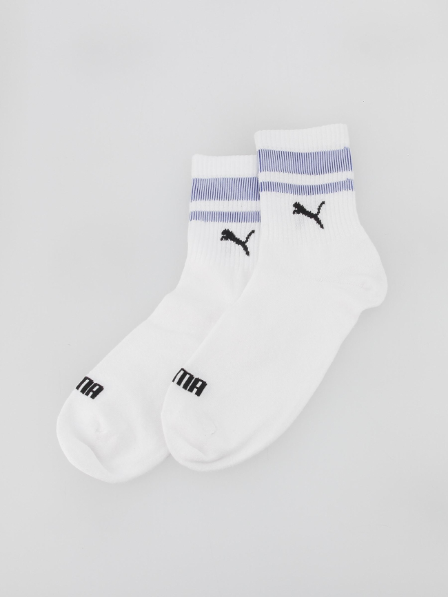 Pack 2 paires de chaussettes mi-hautes new heritage blanc - Puma