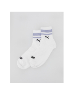 Pack 2 paires de chaussettes mi-hautes new heritage blanc - Puma