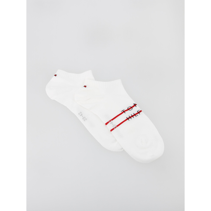 Pack 2 paires de chaussettes basses blanc homme - Tommy Hilfiger