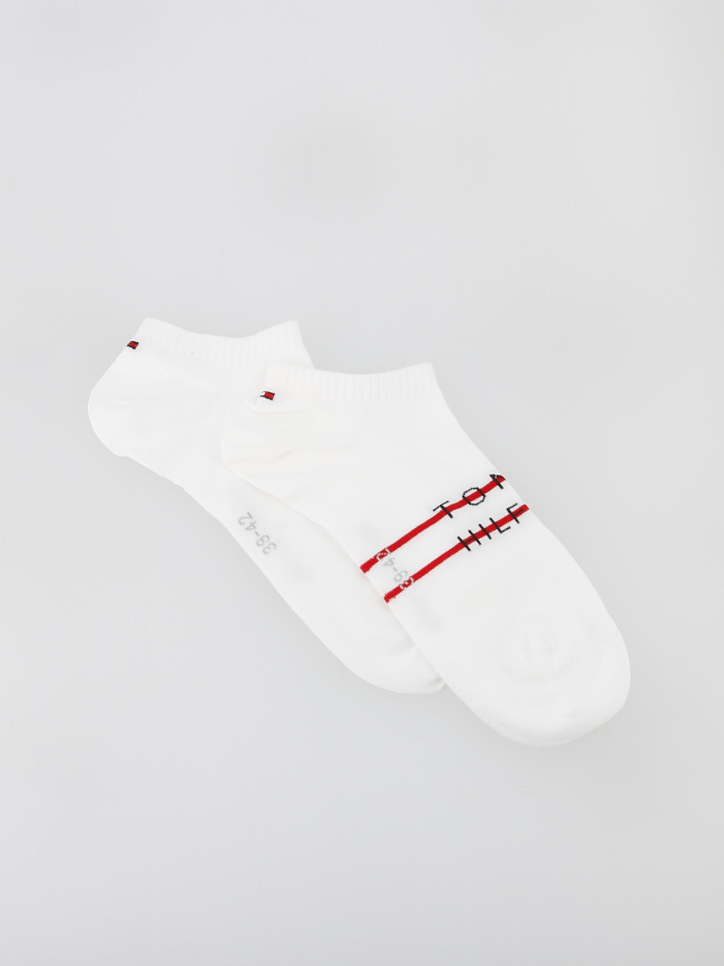 Pack 2 paires de chaussettes basses blanc homme - Tommy Hilfiger