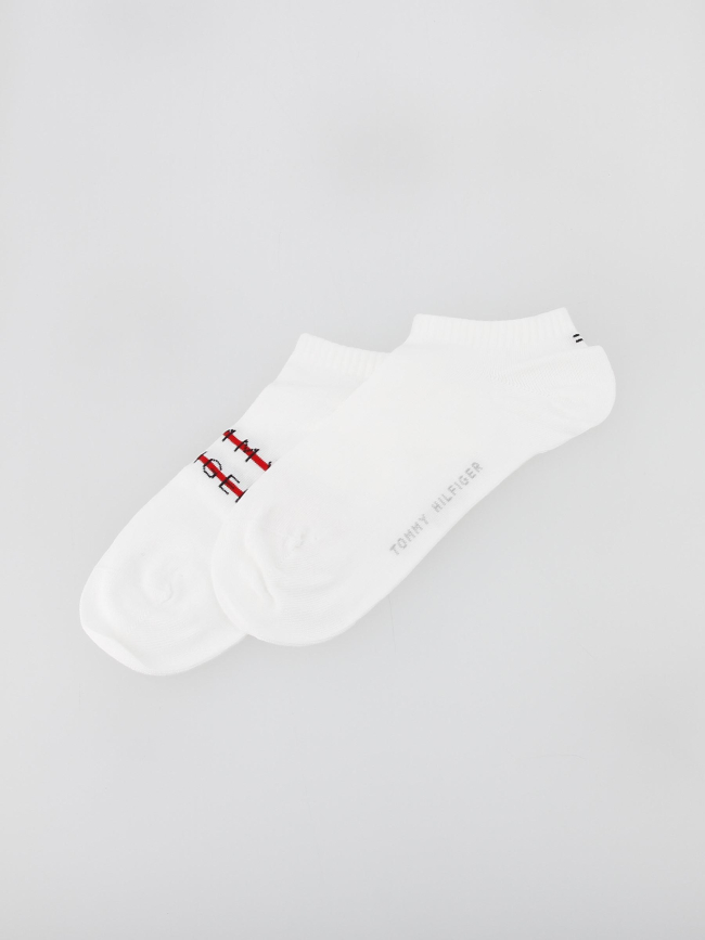 Pack 2 paires de chaussettes basses blanc homme - Tommy Hilfiger