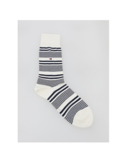 2 paires de chaussettes hautes bleu blanc homme - Tommy Hilfiger