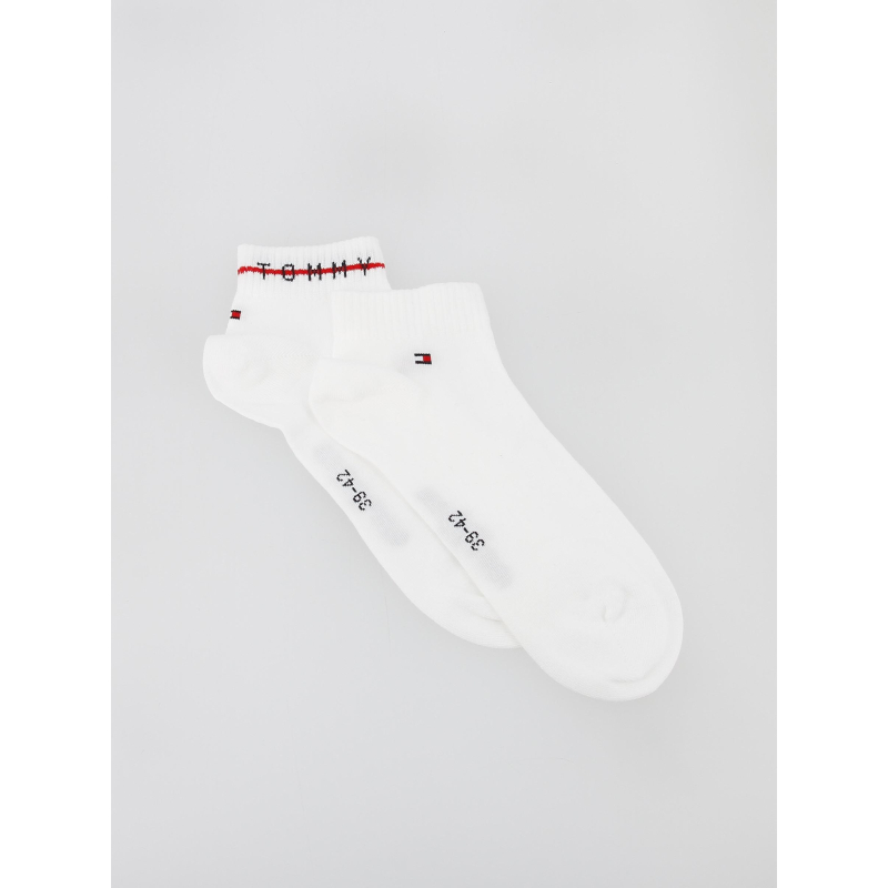 2 paires de chaussettes quarter blanc homme - Tommy Hilfiger