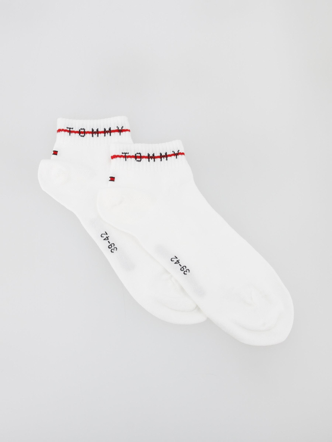 2 paires de chaussettes quarter blanc homme - Tommy Hilfiger