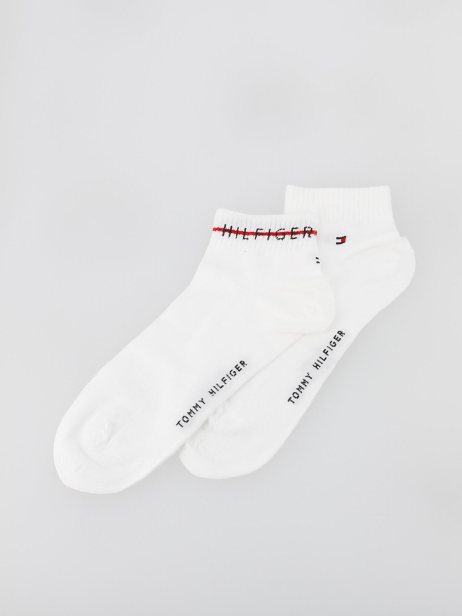 2 paires de chaussettes quarter blanc homme - Tommy Hilfiger