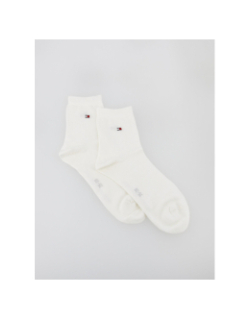 Pack 2 paires de chaussettes stripe blanc femme - Tommy Hilfiger