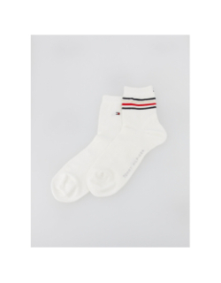 Pack 2 paires de chaussettes stripe blanc femme - Tommy Hilfiger