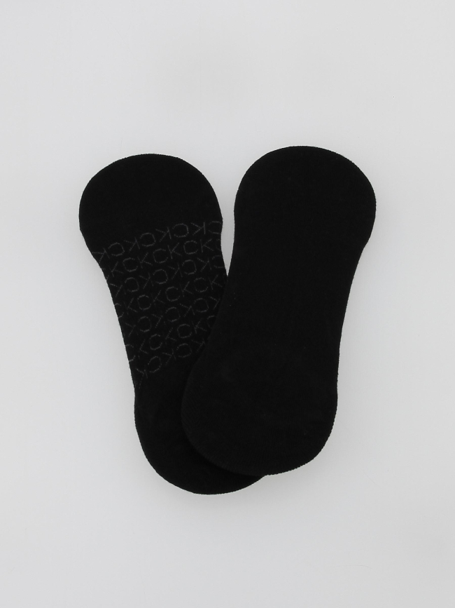 Pack 2 paires de chaussettes invisibles noir homme - Calvin Klein