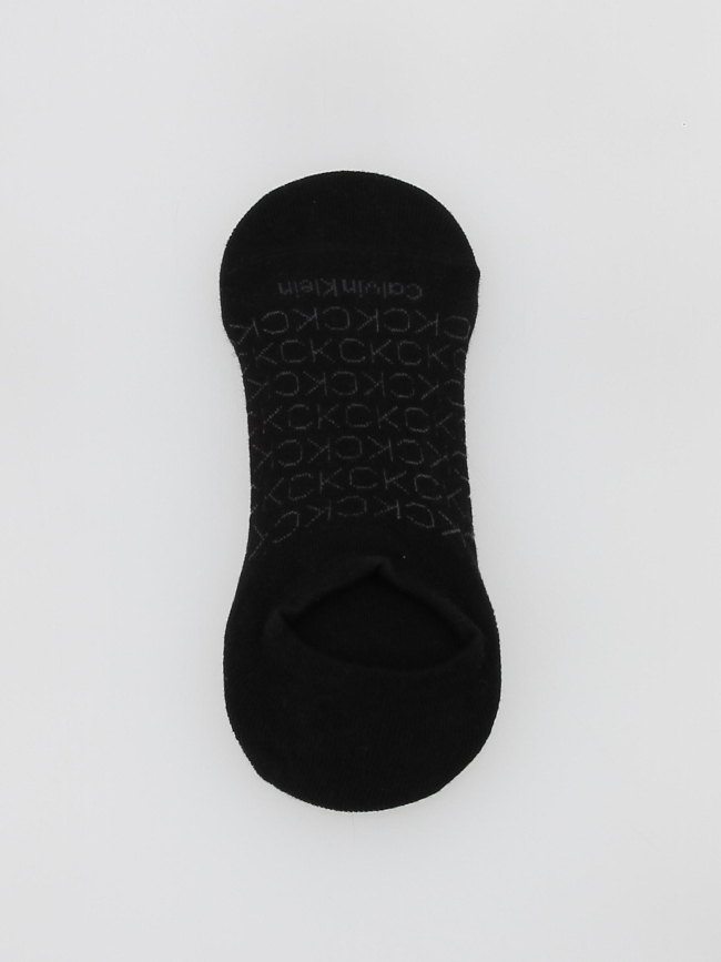 Pack 2 paires de chaussettes invisibles noir homme - Calvin Klein