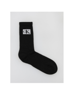 Pack 2 paires de chaussettes badge noir blanc homme - Calvin Klein