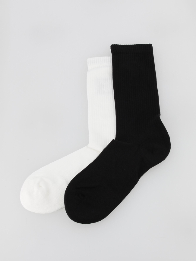 Pack 2 paires de chaussettes badge noir blanc homme - Calvin Klein