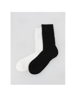 Pack 2 paires de chaussettes badge noir blanc homme - Calvin Klein