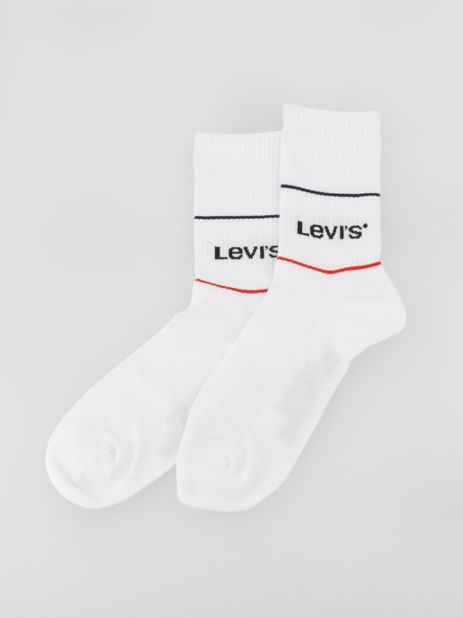 Pack 2 paires de chaussettes sport blanc - Levi's