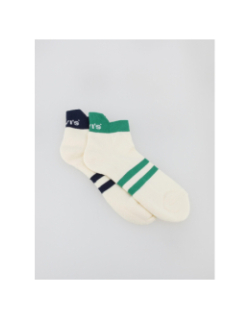 Pack 2 paires de chaussettes mi-hautes backside blanc - Levi's