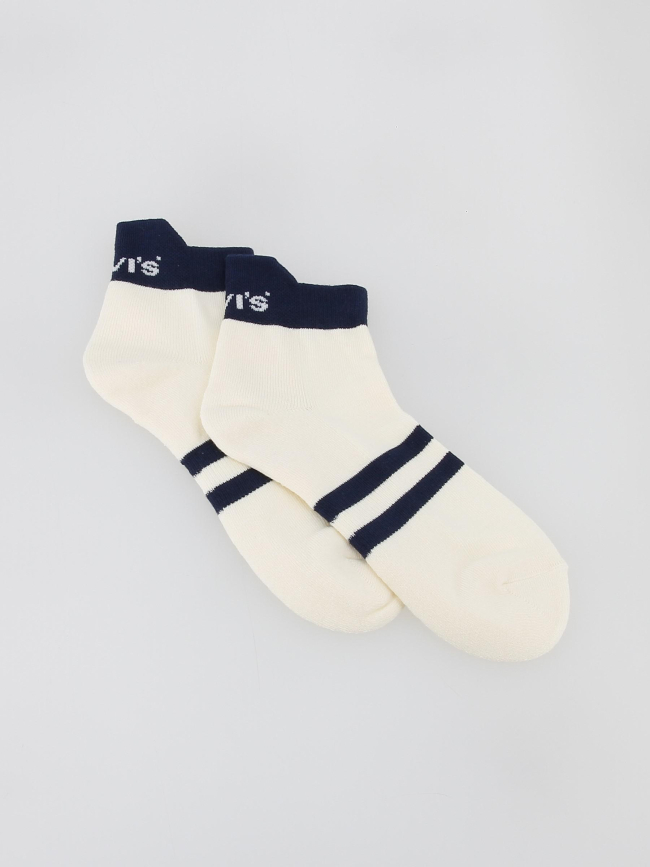 Pack 2 paires de chaussettes mi-hautes backside blanc - Levi's