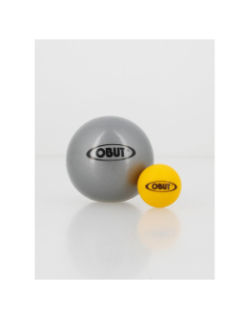 Boules de pétanque tout terrain souple 74mm gris - Obut