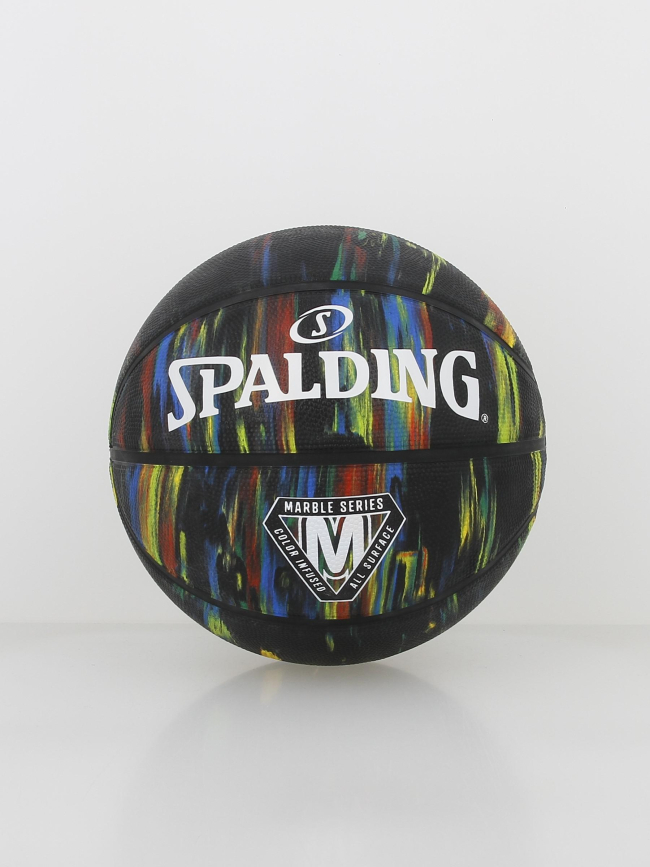 Ballon de basketball marble rubber sz7 noir - Spalding