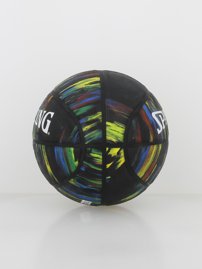 Ballon de basketball marble rubber sz7 noir - Spalding