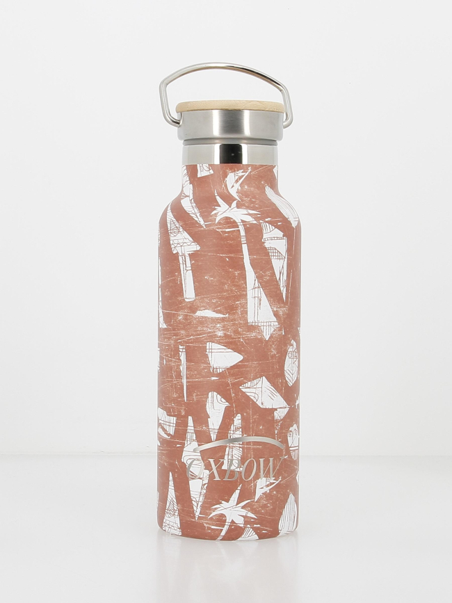 Gourde isotherme imprimée 500ml marron - Oxbow