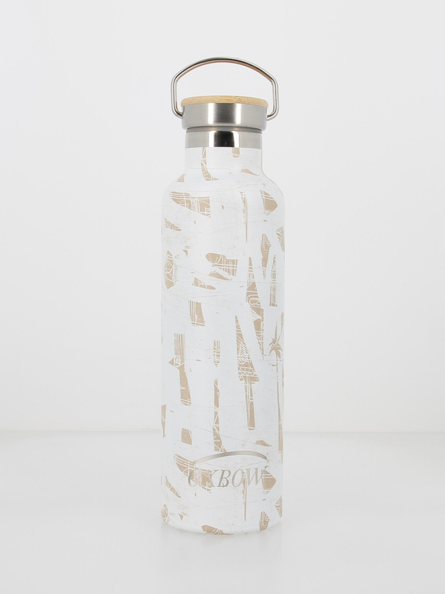 Gourde isotherme imprimée 750ml blanc - Oxbow
