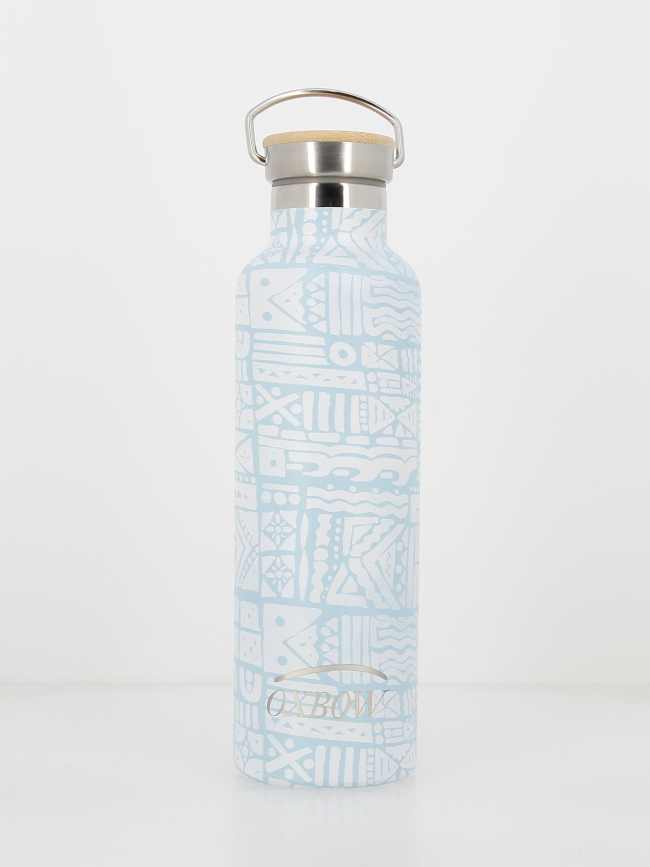 Gourde isotherme imprimée 750ml bleu - Oxbow