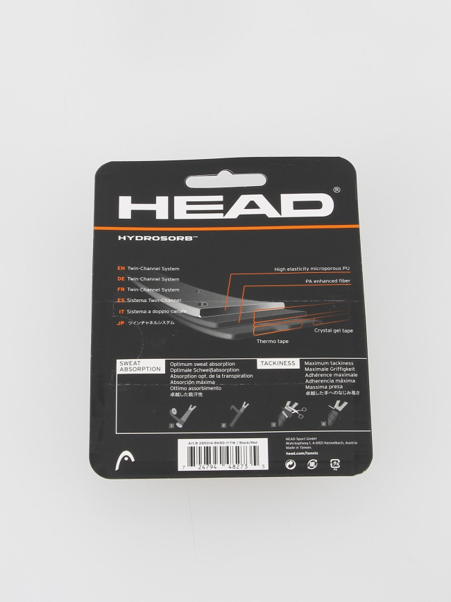 Grip de remplacement hydrosorb noir - Head