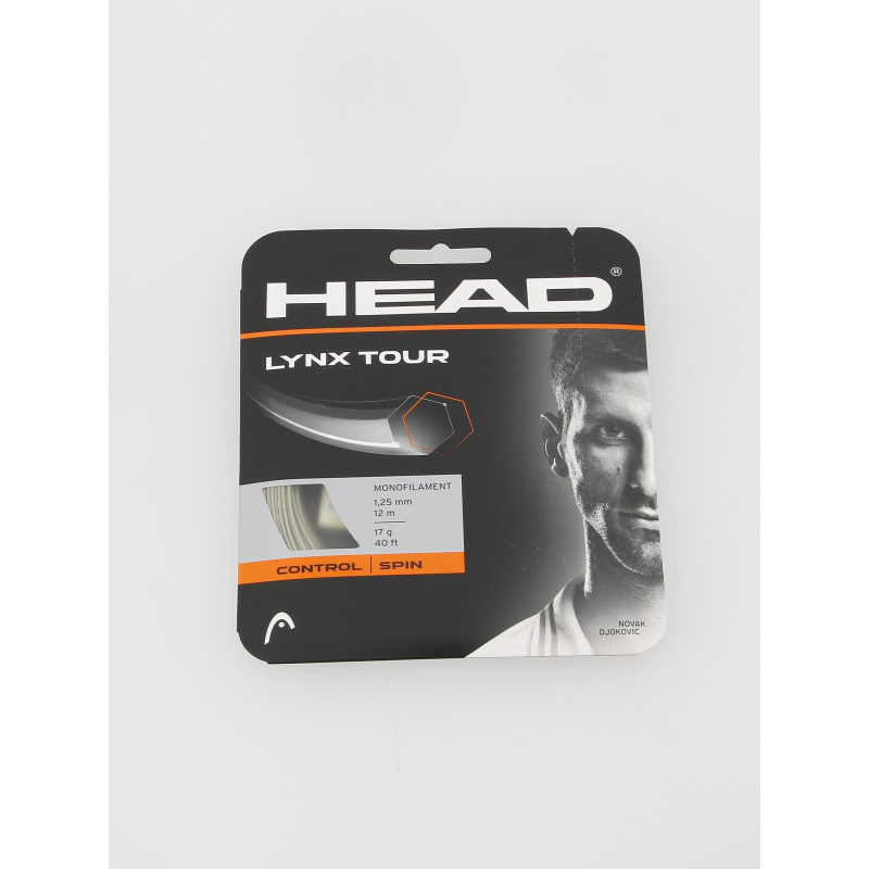 Cordage de tennis lynx tour champagne gris - Head