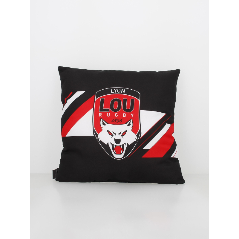 Coussin rugby lyon lou noir - M Com