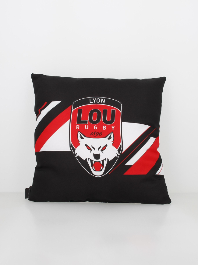 Coussin rugby lyon lou noir - M Com