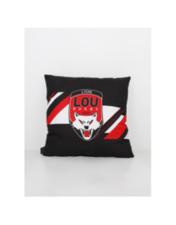 Coussin rugby lyon lou noir - M Com