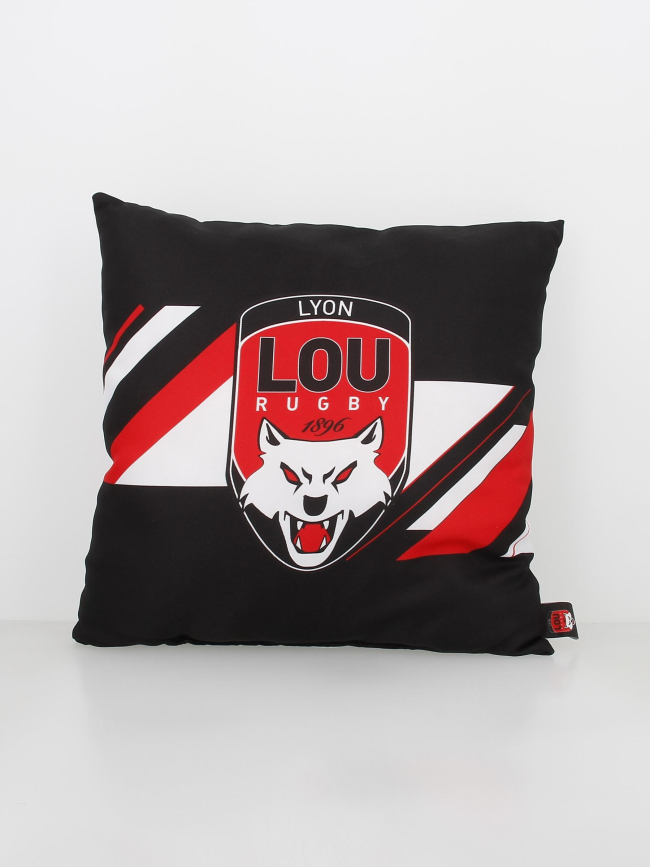 Coussin rugby lyon lou noir - M Com