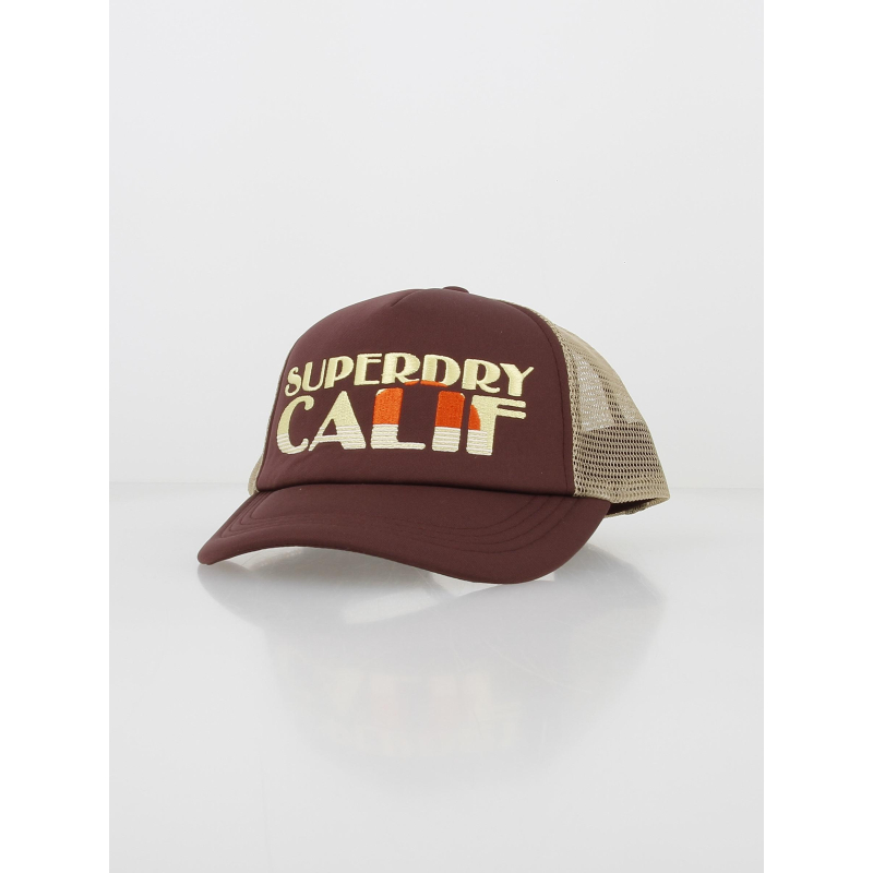 Casquette vintage trucker calif bordeaux - Superdry