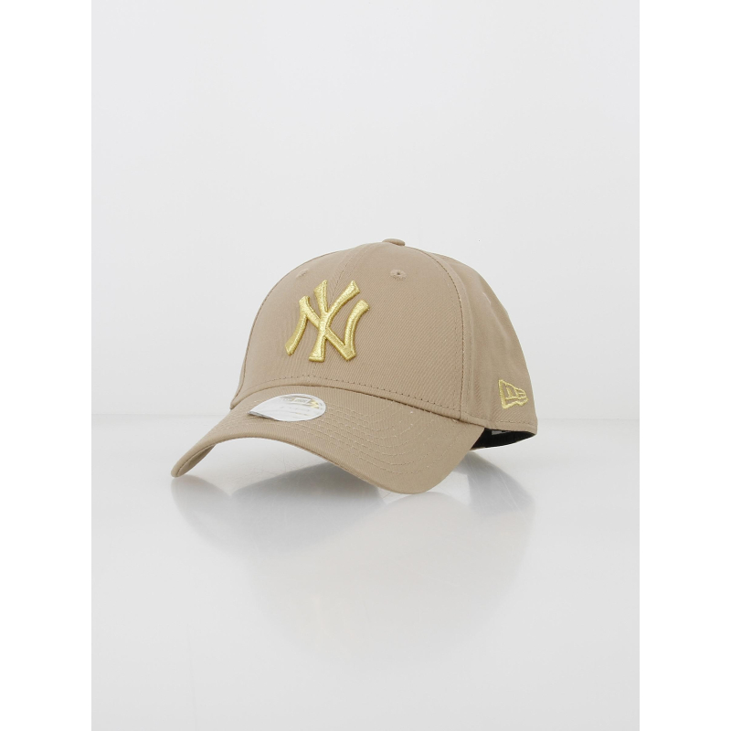 Casquette 9forty logo metallique beige - New Era