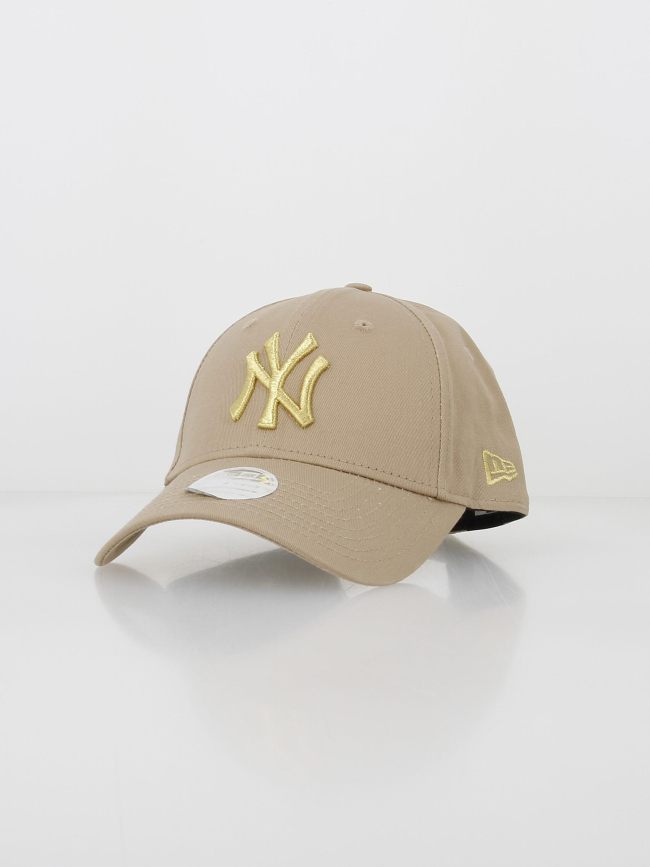 Casquette 9forty logo metallique beige - New Era