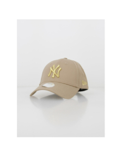 Casquette 9forty logo metallique beige - New Era