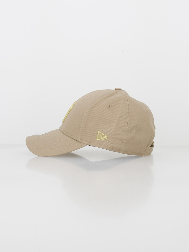 Casquette 9forty logo metallique beige - New Era