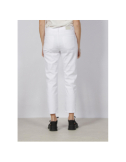 Jean mom emily stretch blanc femme - Only