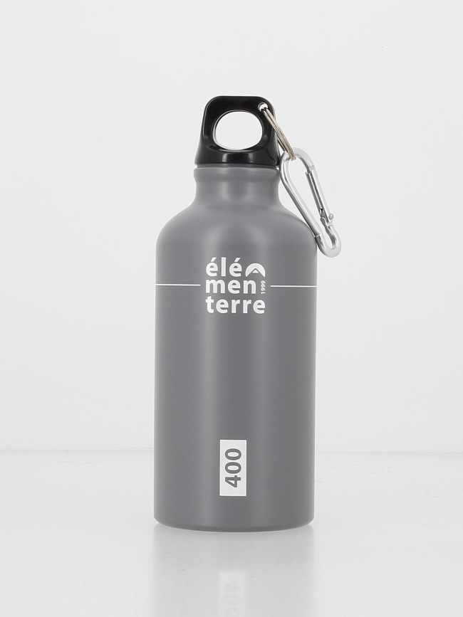 Gourde de randonnée alu 400ml gris - Elementerre