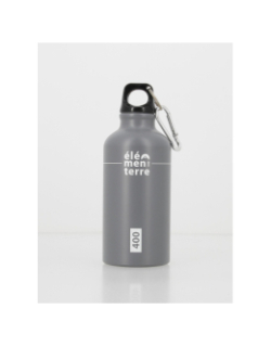 Gourde de randonnée alu 400ml gris - Elementerre