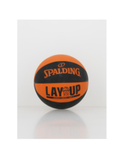 Ballon de basketball t3 lay up orange noir enfant - Spalding