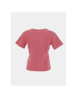 T-shirt cotêlé rose fille - Adidas