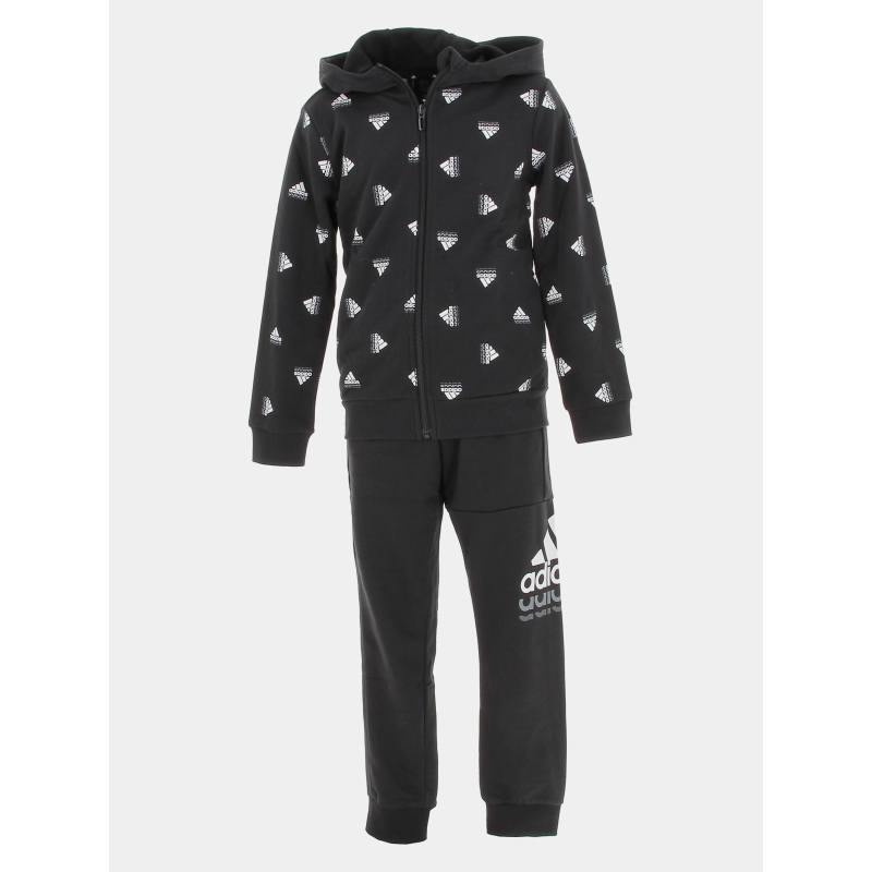 Ensemble de survêtement bluv multi logo noir enfant - Adidas Ensemble de survêtement bluv multi logo noir enfant - Adidas