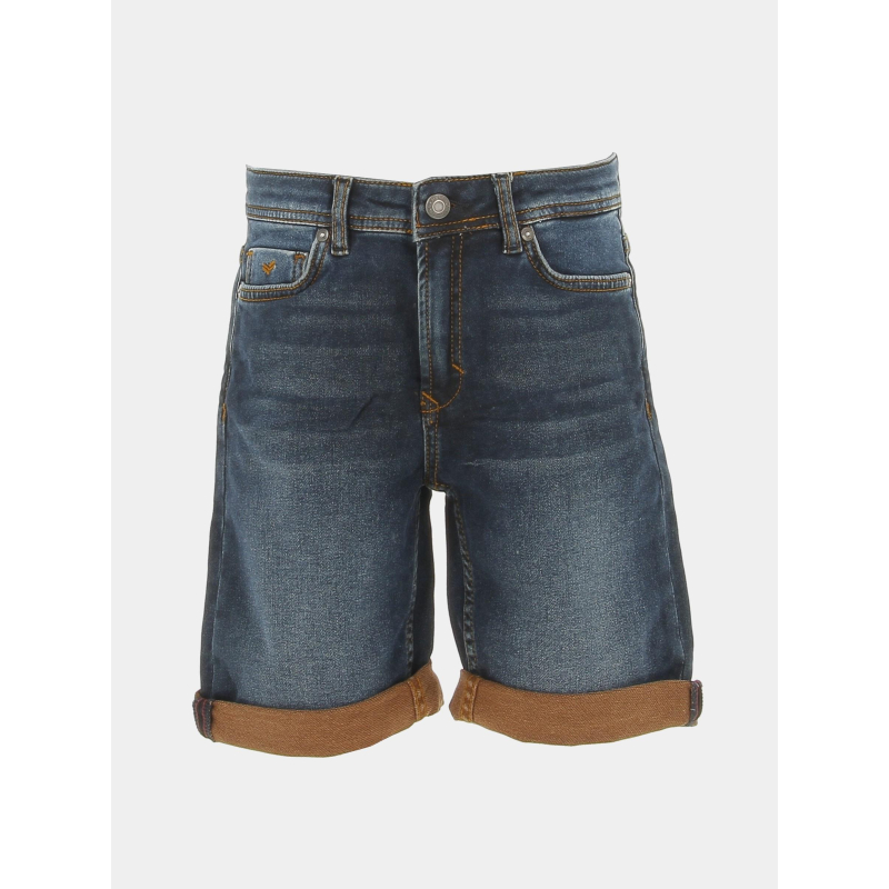 Short en jean decox dual bleu marine garçon - Kaporal