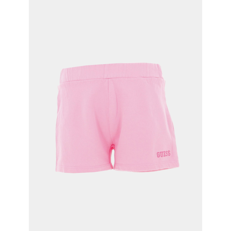 Short active pinky flower rose fille - Guess