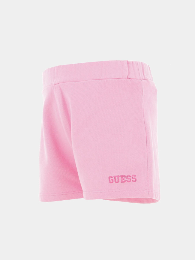 Short active pinky flower rose fille - Guess